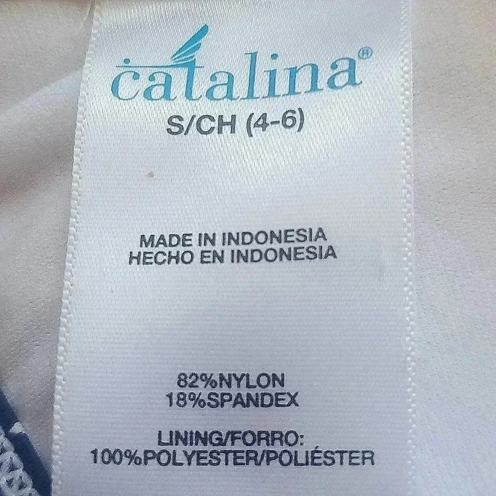 Catalina red,white, and blue bikini top Size S/CH (4-6)